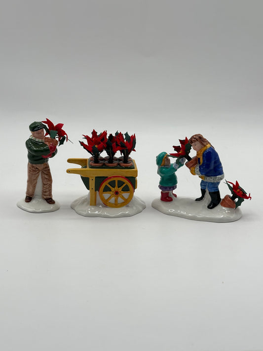 Dept 56 Original Snow Village Poinsettias For Sale