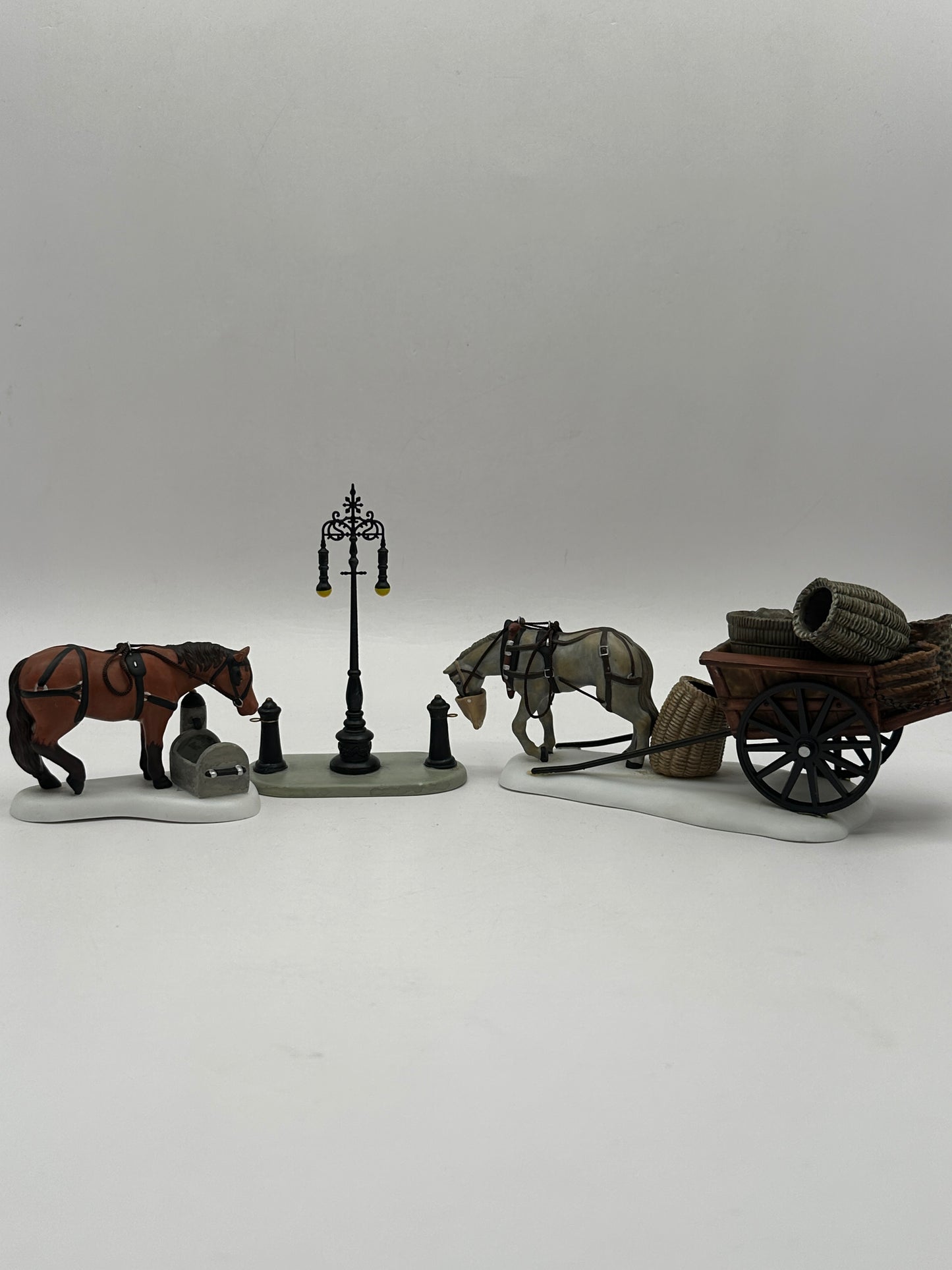 Department 56 - Horses At The Lampguard - Dickens' Village