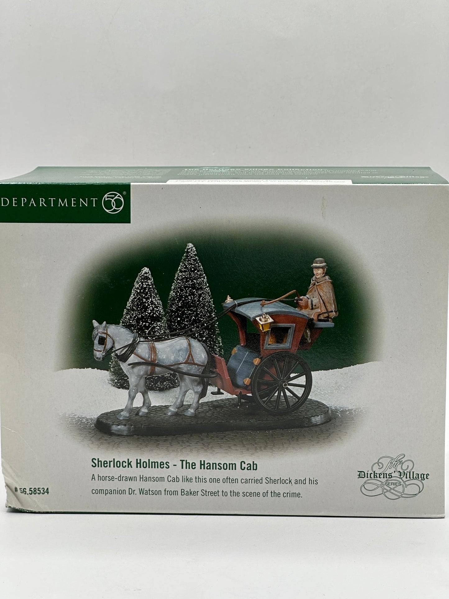 Department 56 - Sherlock Holmes - The Hansom Cab - Dickens' Village