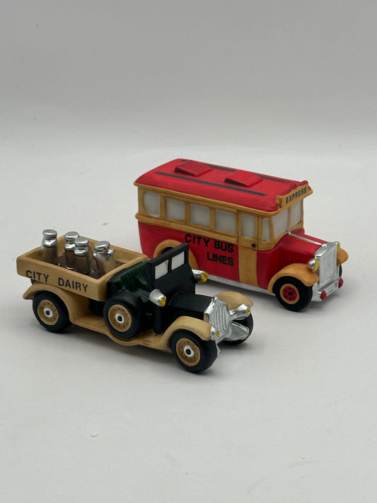 Department 56 - Transport (City Bus & Milk Truck) - Christmas in the City