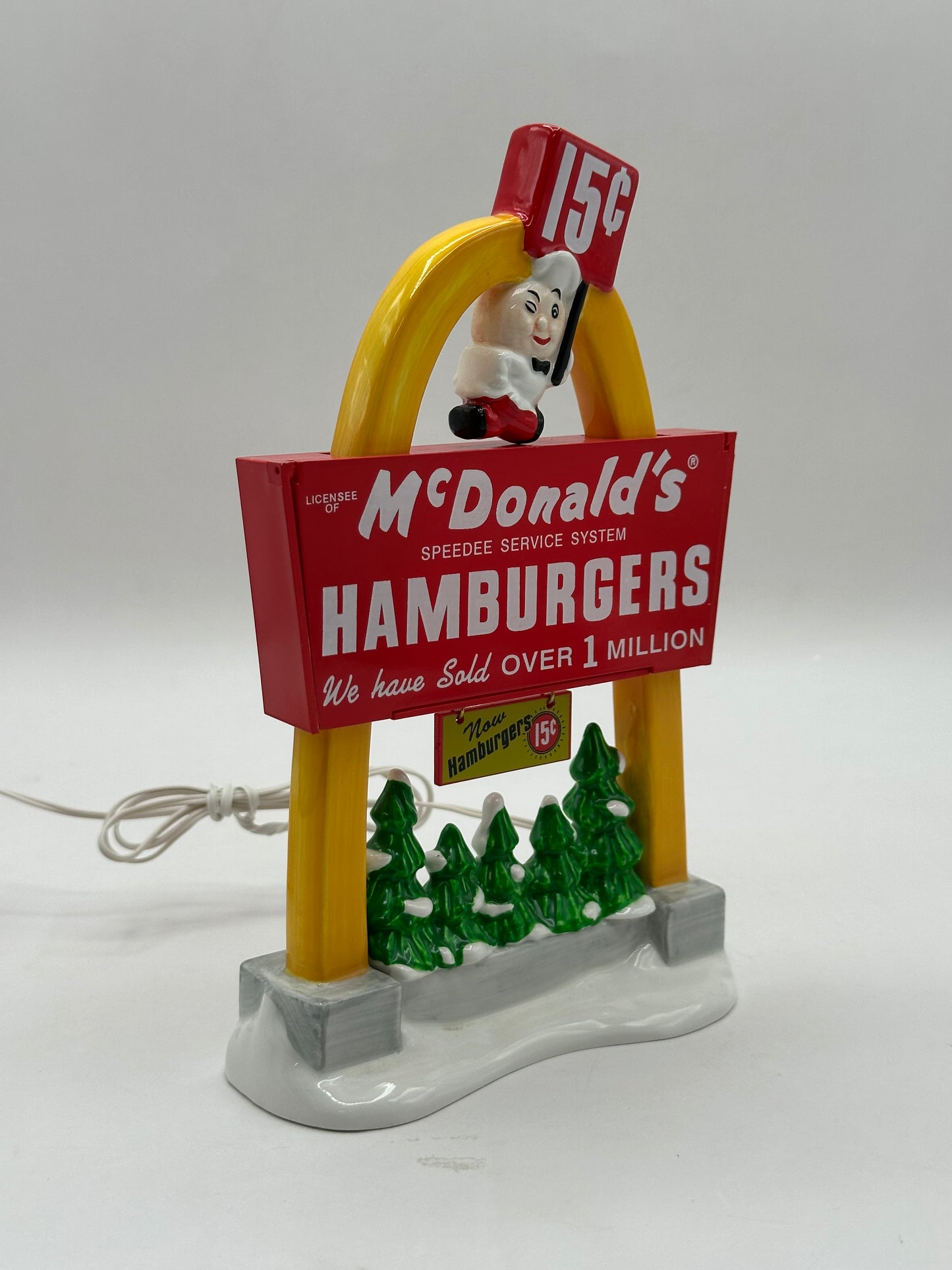 Department 56 - McDonald's...Lights Up The Night Sign - Original Snow Village