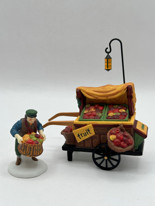 Department 56 - Chelsea Market Fruit Monger & Cart - Dickens' Village