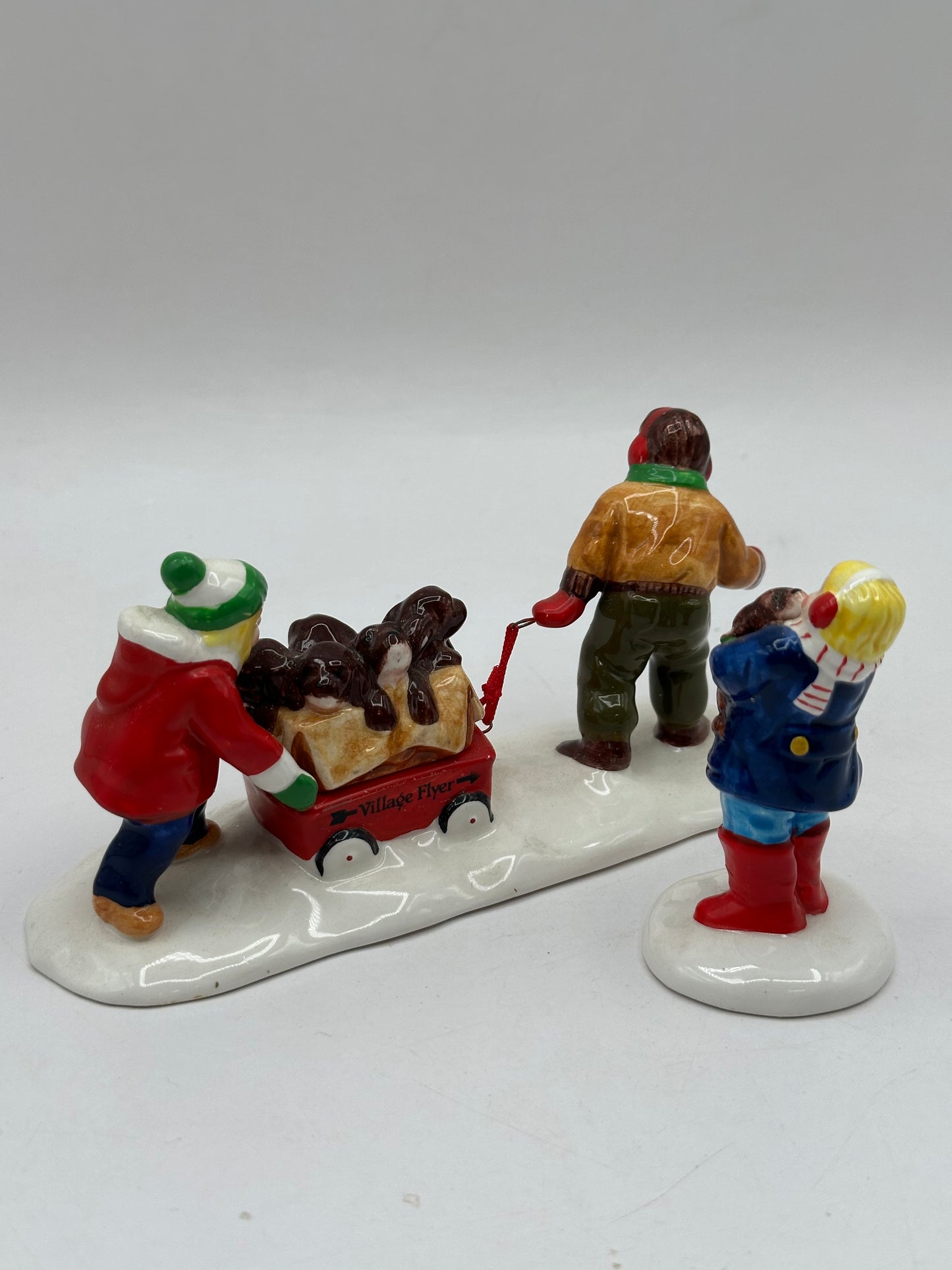 Department 56 - Christmas Puppies - Original Snow Village