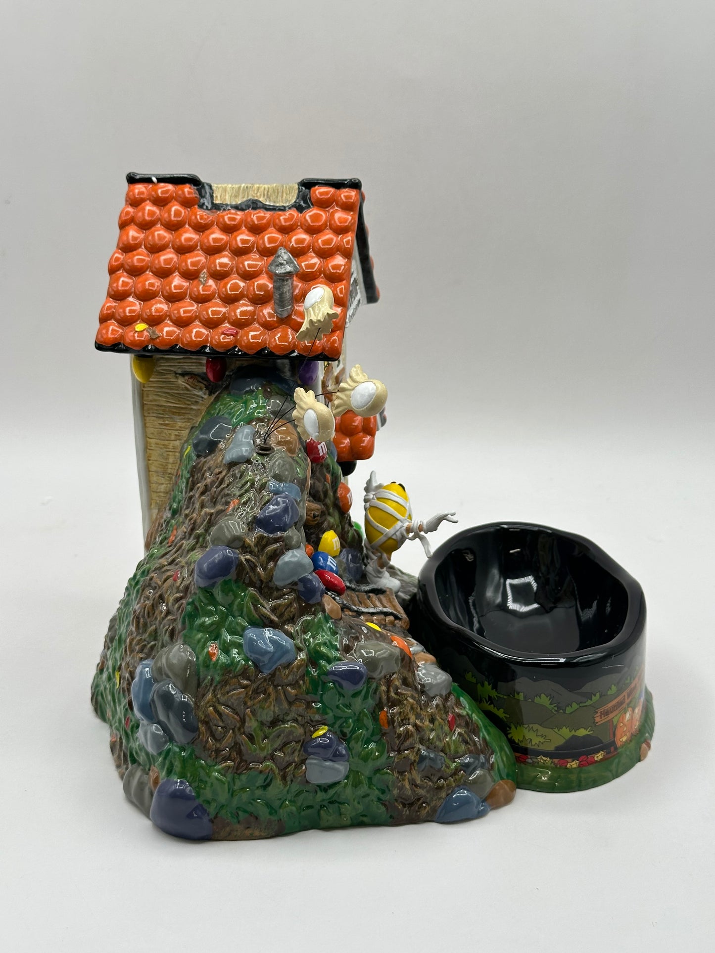 Department 56 - M&M's Haunted Mine Lighted House & Candy Dish
