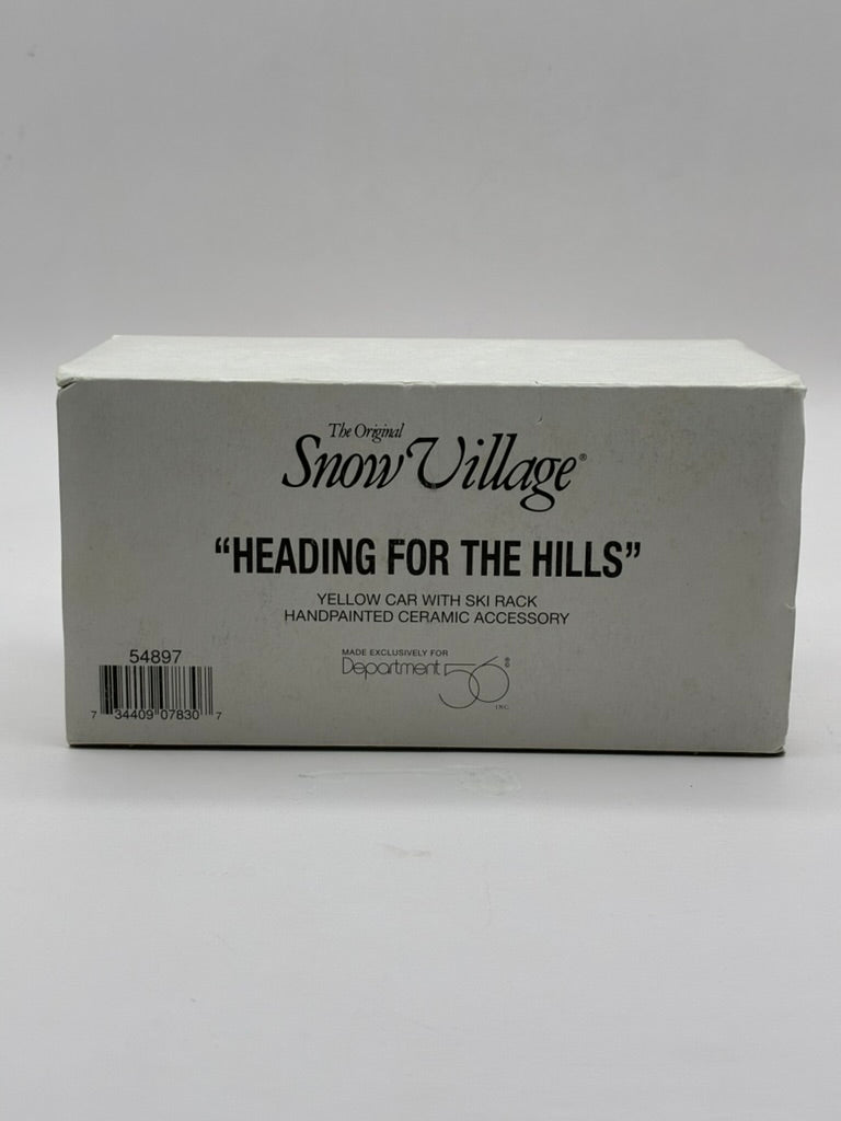 Department 56 - Heading For The Hills (Yellow) - Original Snow Village