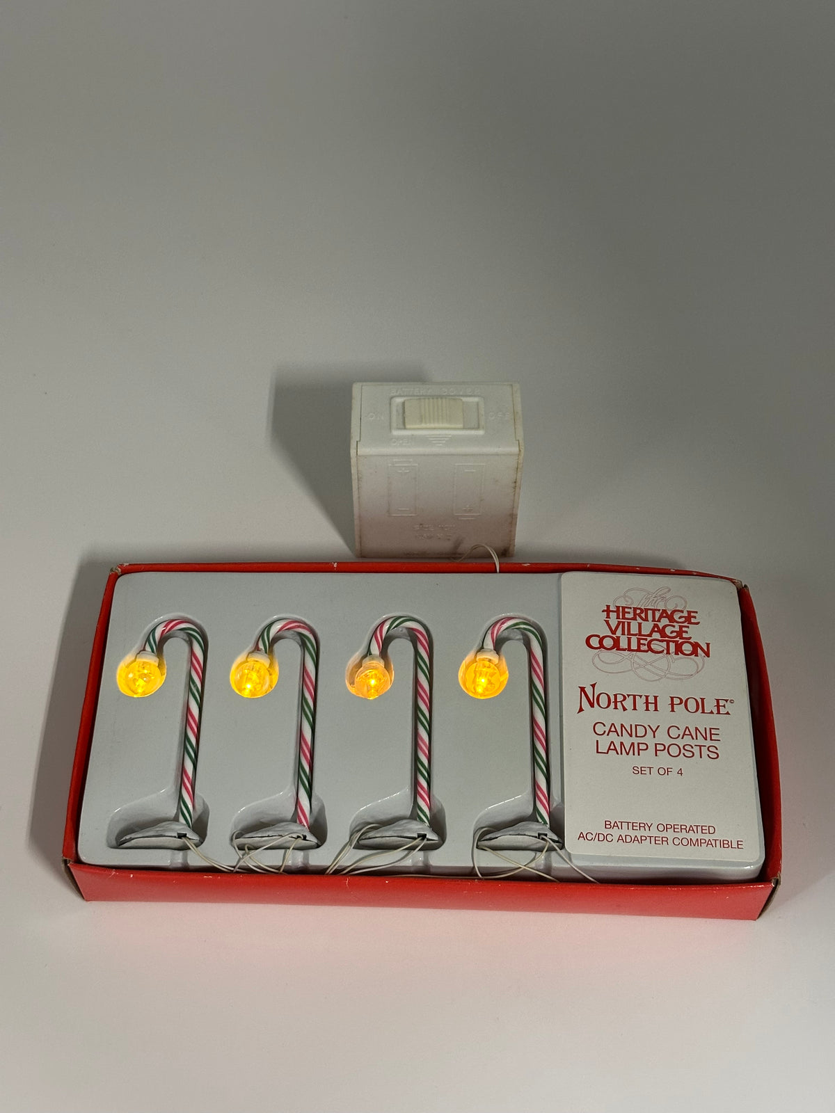 Department 56 - Candy Cane Lamp Posts - North Pole Series