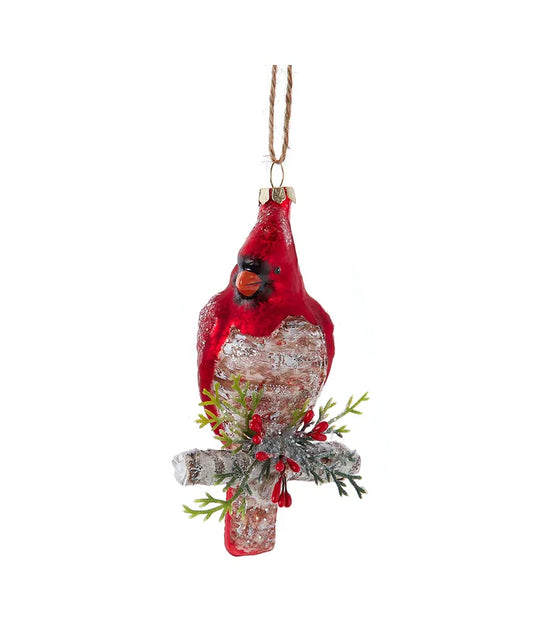 Kurt S. Adler - Large Red Cardinal Glass Ornaments
