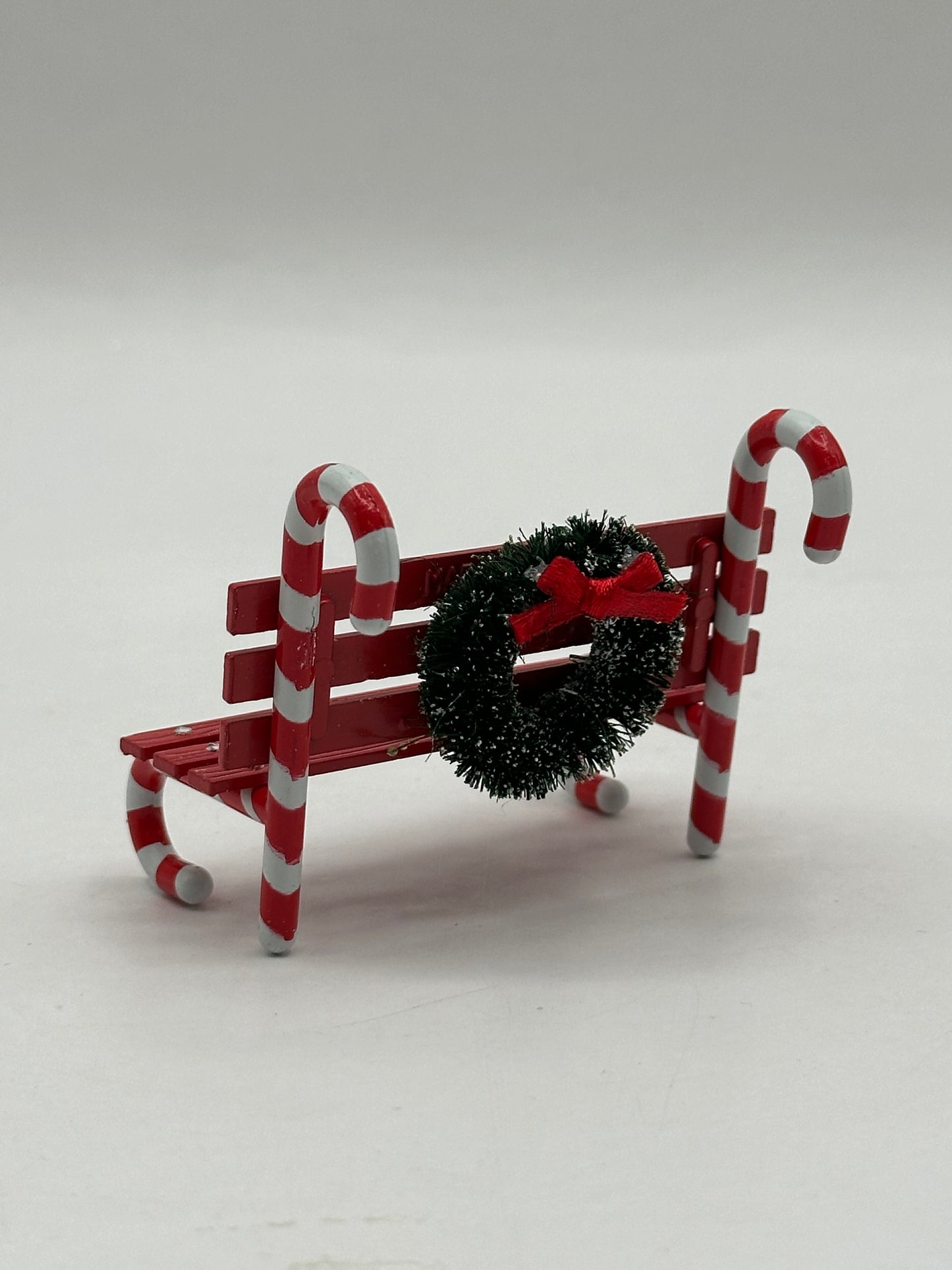 Department 56 - Candy Cane Bench - Village Accessories