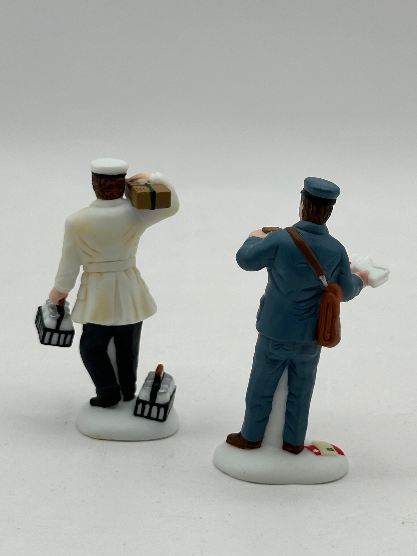Department 56 -  City Professions - Postman & Dairy Delivery Man - Christmas in the City