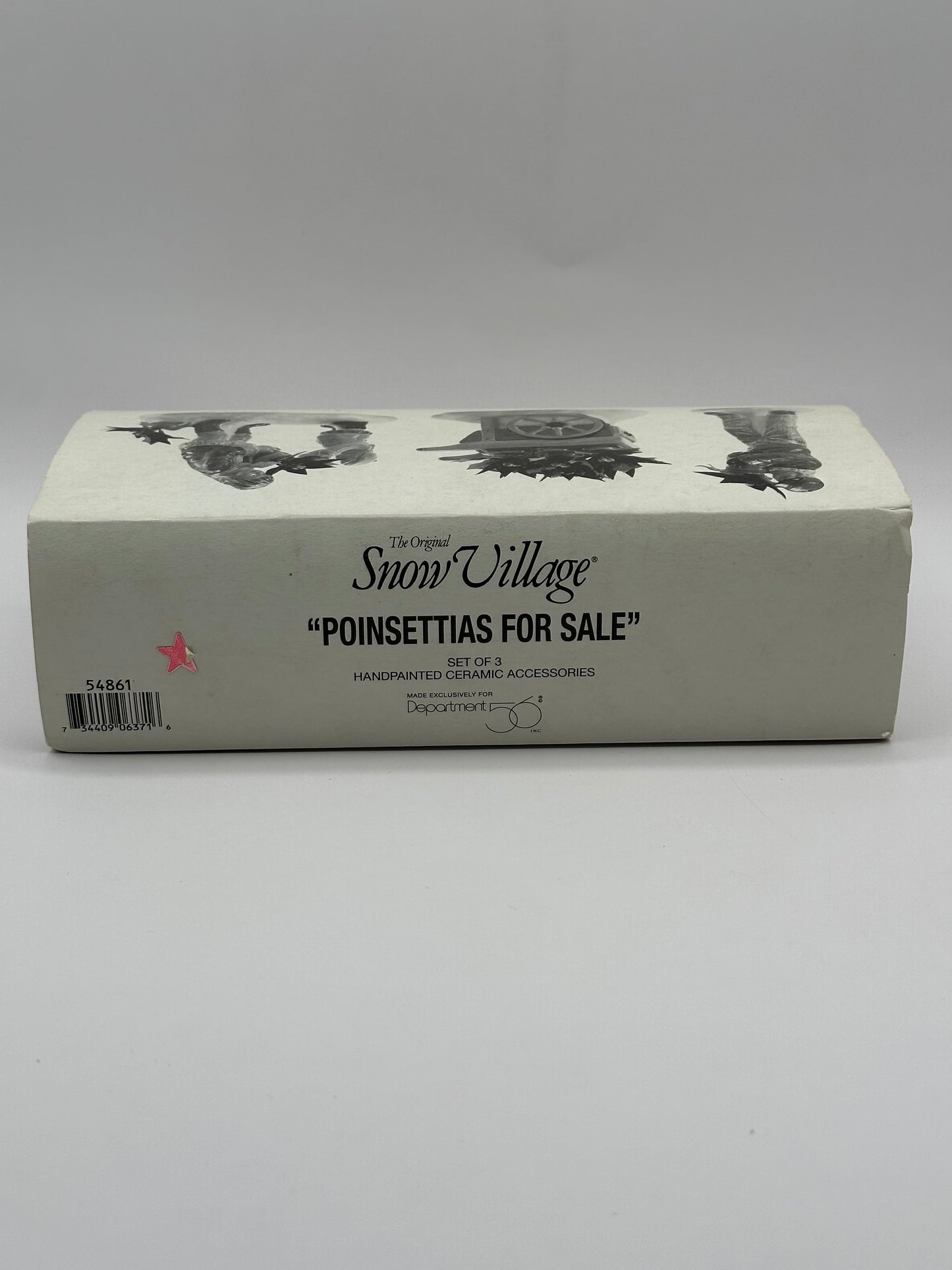 Dept 56 Original Snow Village Poinsettias For Sale