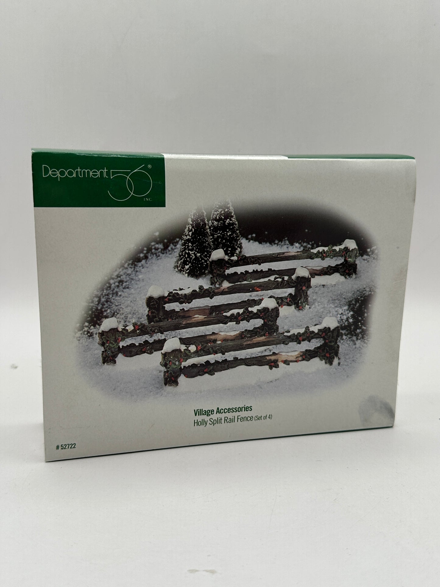 Department 56 - Holly Split Rail Fence - Village Accessories