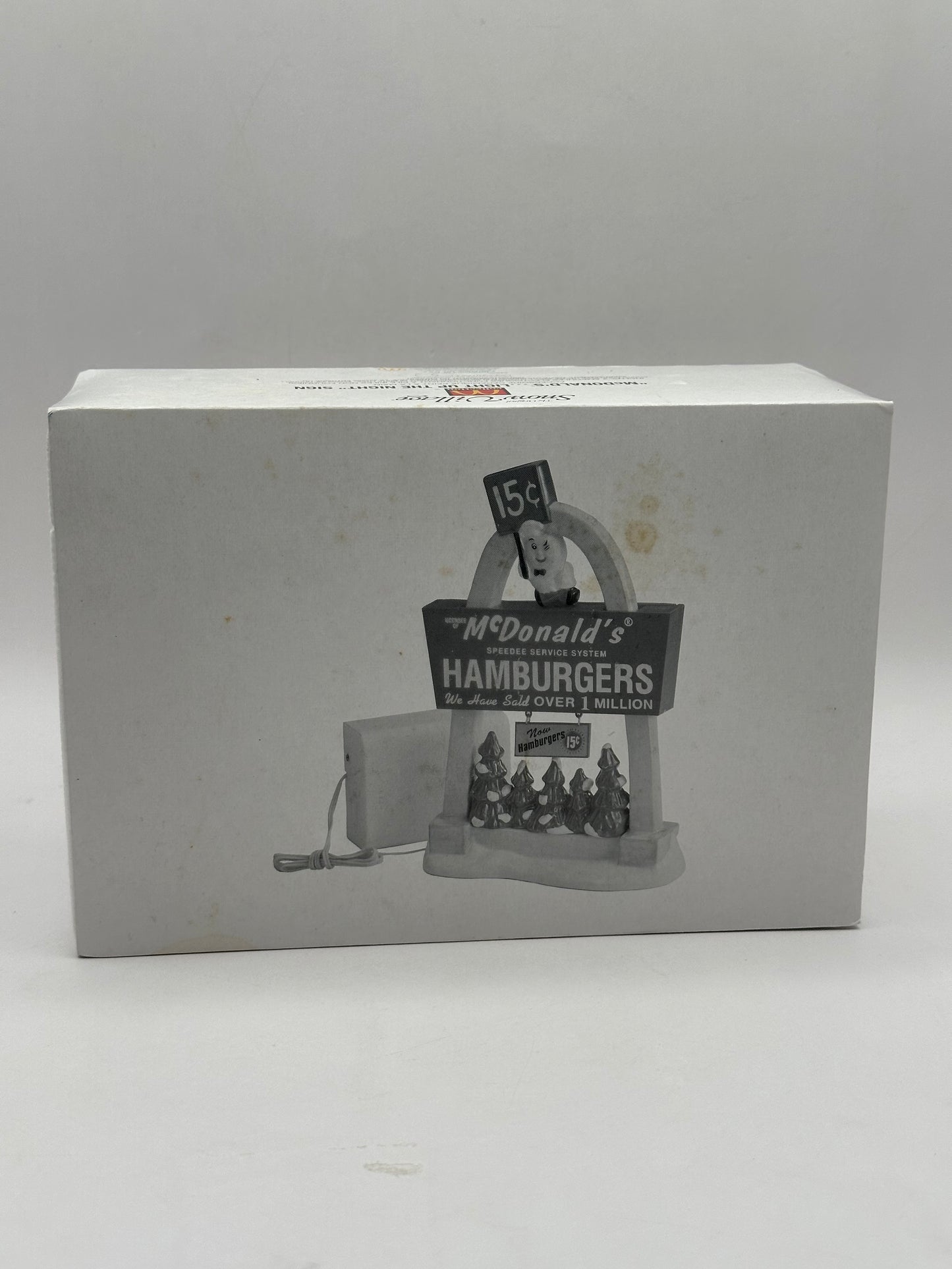 Department 56 - McDonald's...Lights Up The Night Sign - Original Snow Village