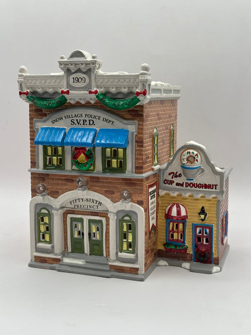 Department 56 - Village Police Station - Original Snow Village