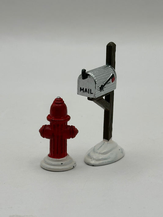 Department 56 - Fire Hydrant and Mailbox - Original Snow Village