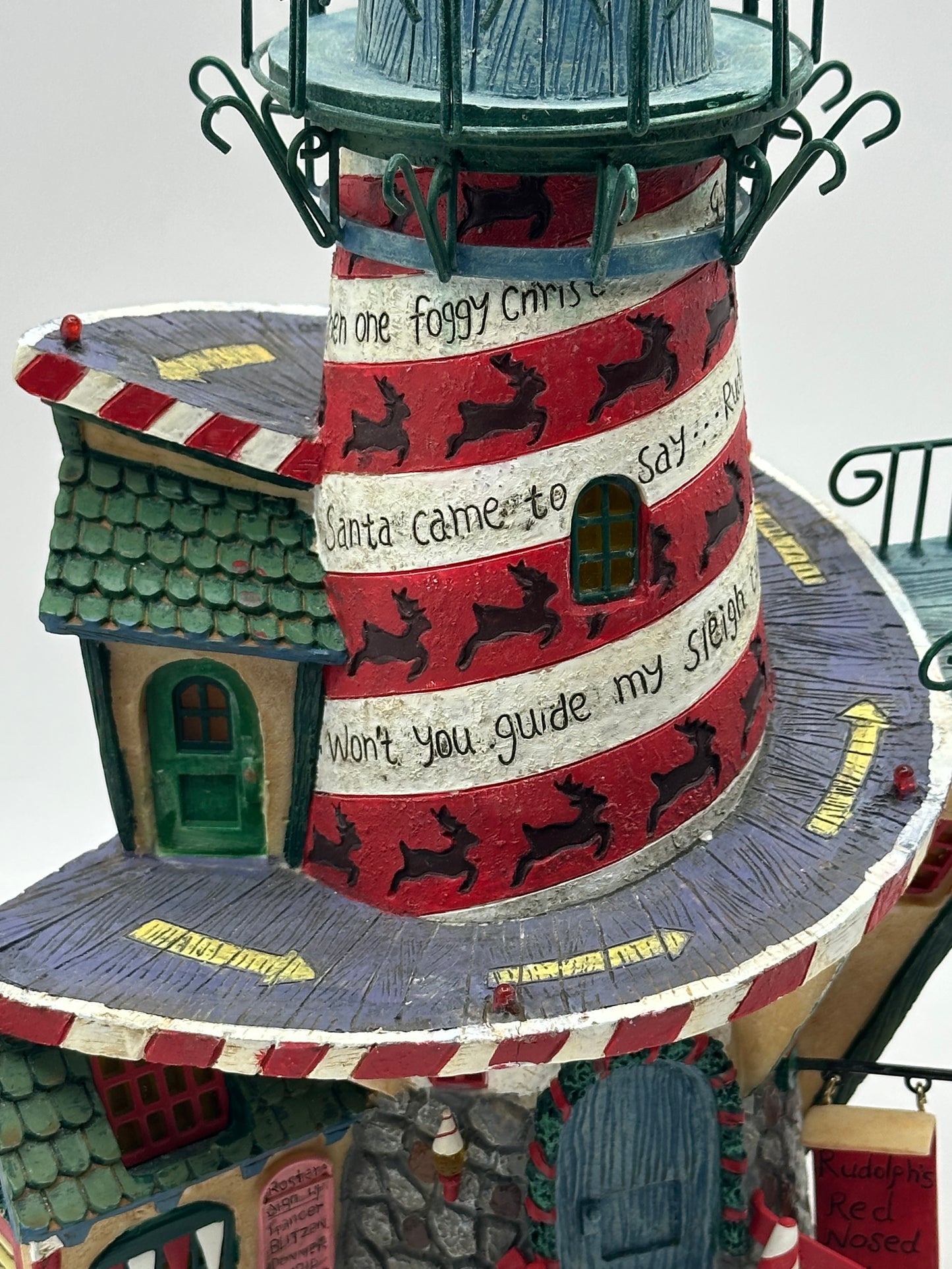 Dept 56 Storybook Village Collection Rudolph’s Red-Nosed Lighthouse