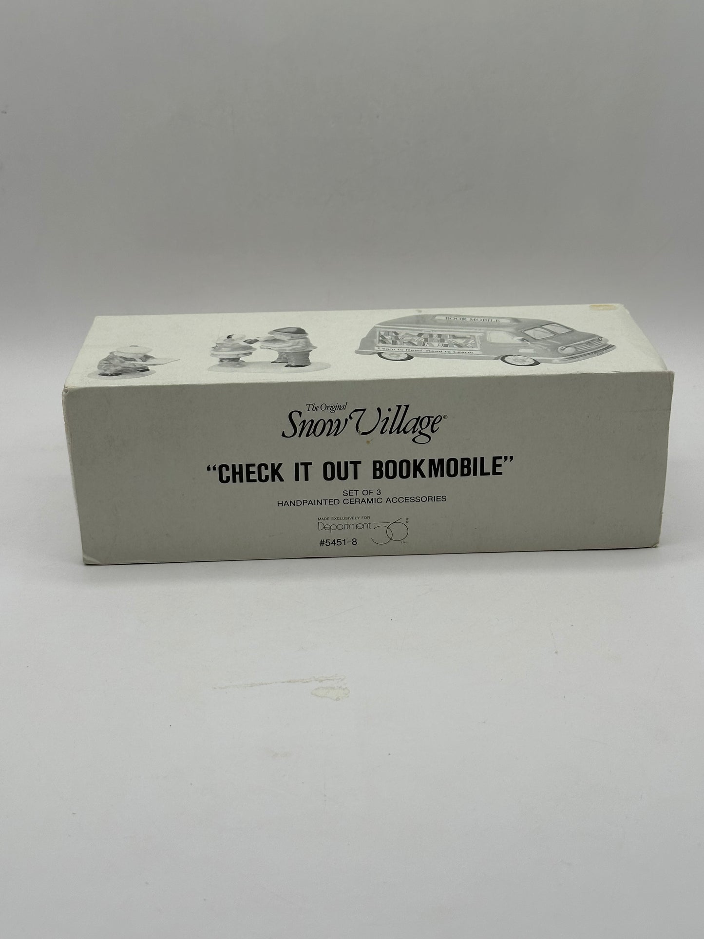 Department 56 - Check It Out Bookmobile - Original Snow Village