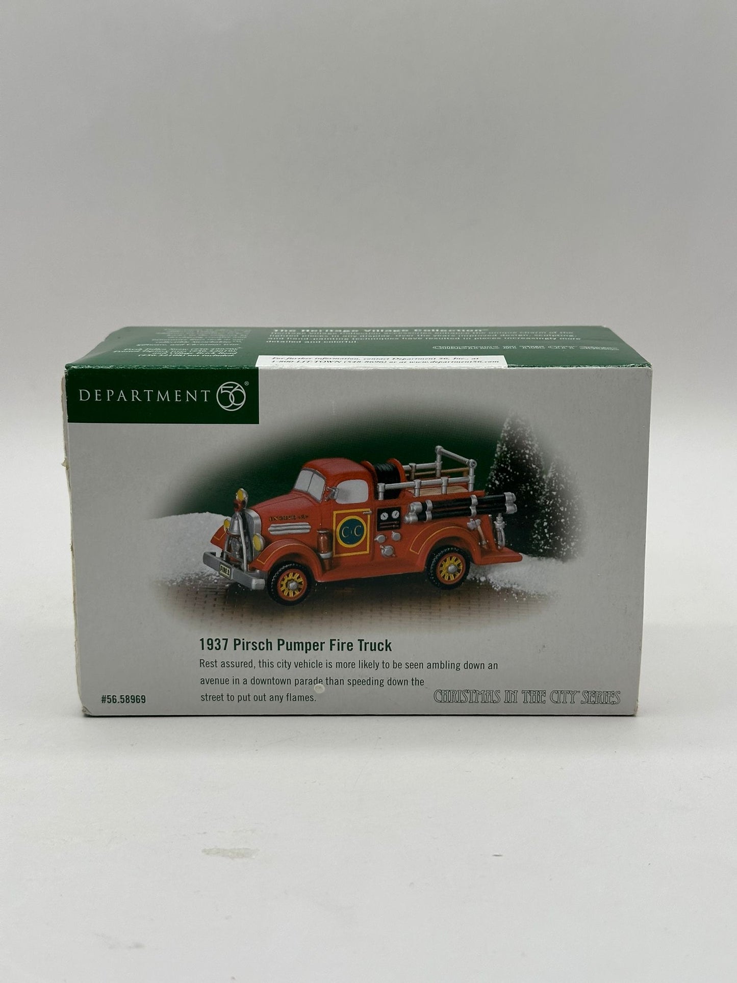 Department 56 - 1937 Pirsch Pumper Fire Truck - Christmas in the City