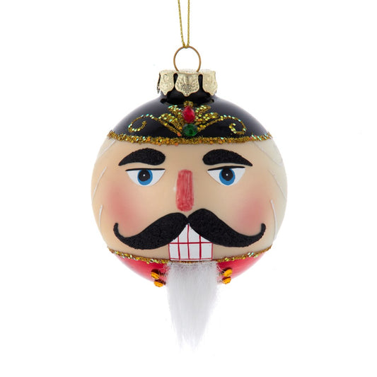 Kurt S. Adler - 80MM Nutcracker Ball Glass Ornament