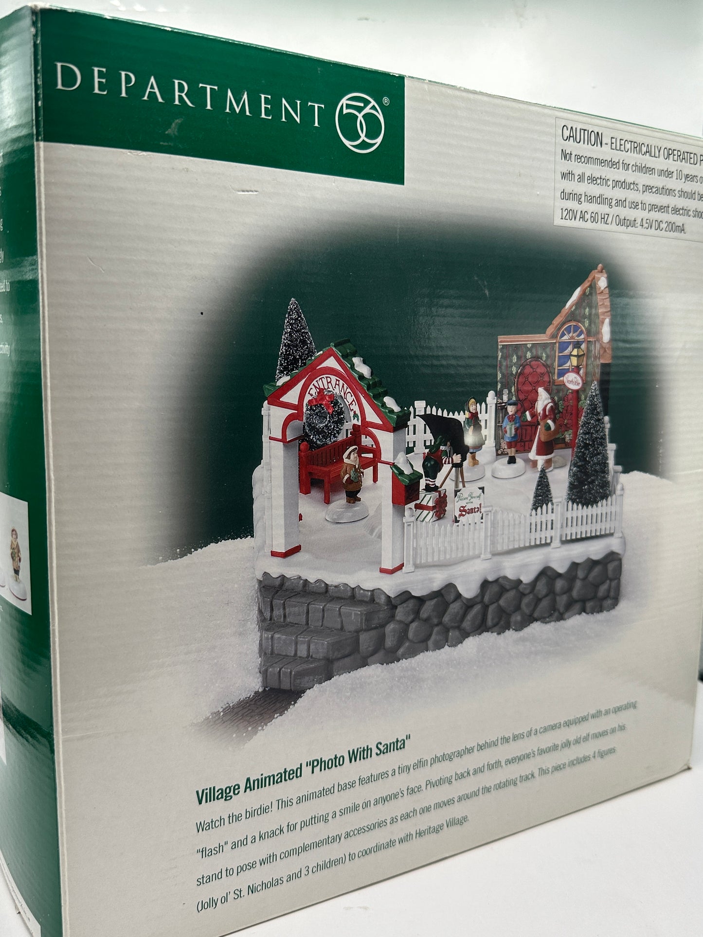 Department 56 - Village Animated Photo With Santa - Village Accessories