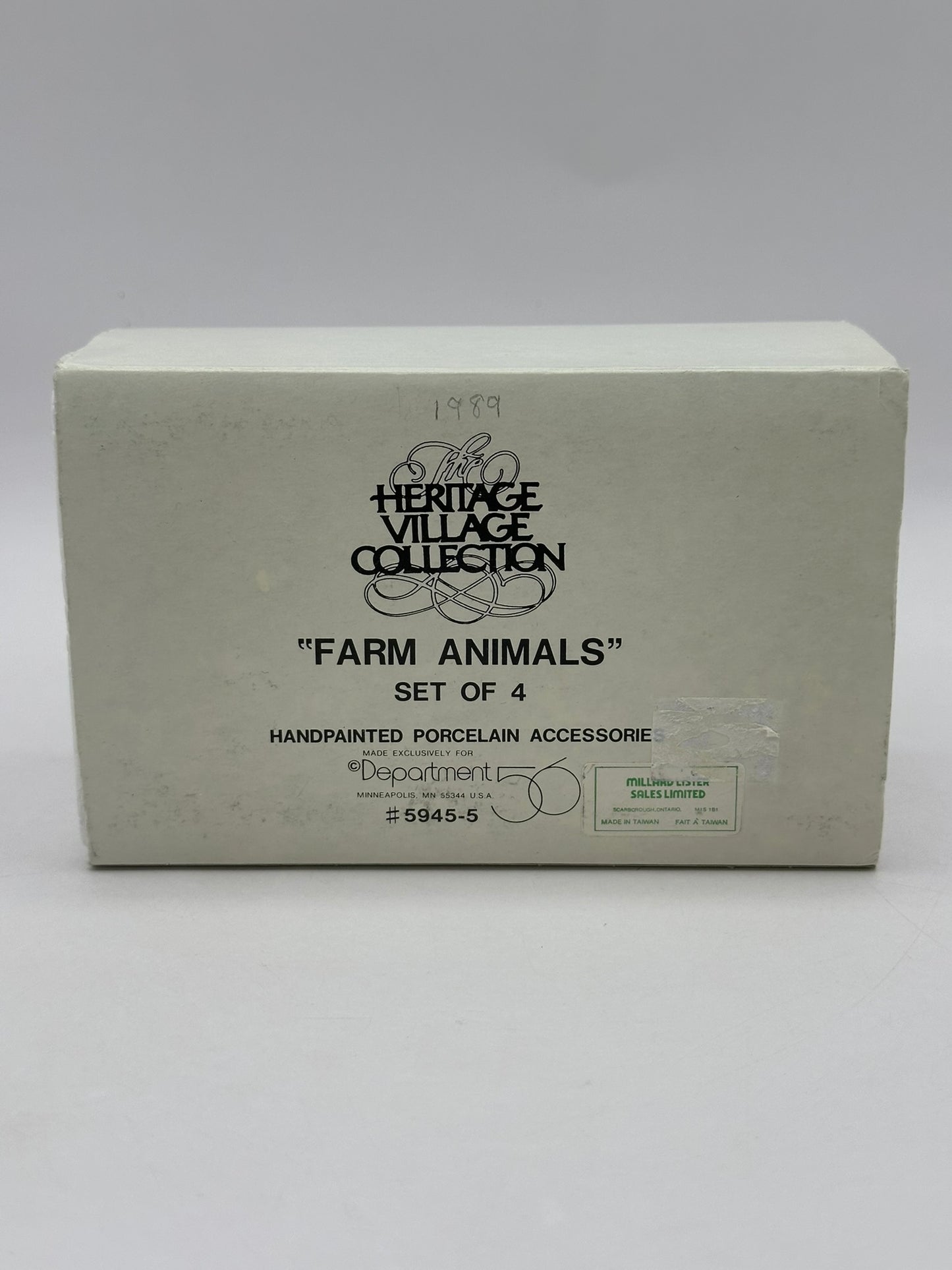 Department 56 - Farm Animal Figurines Set of 4 - New England Village