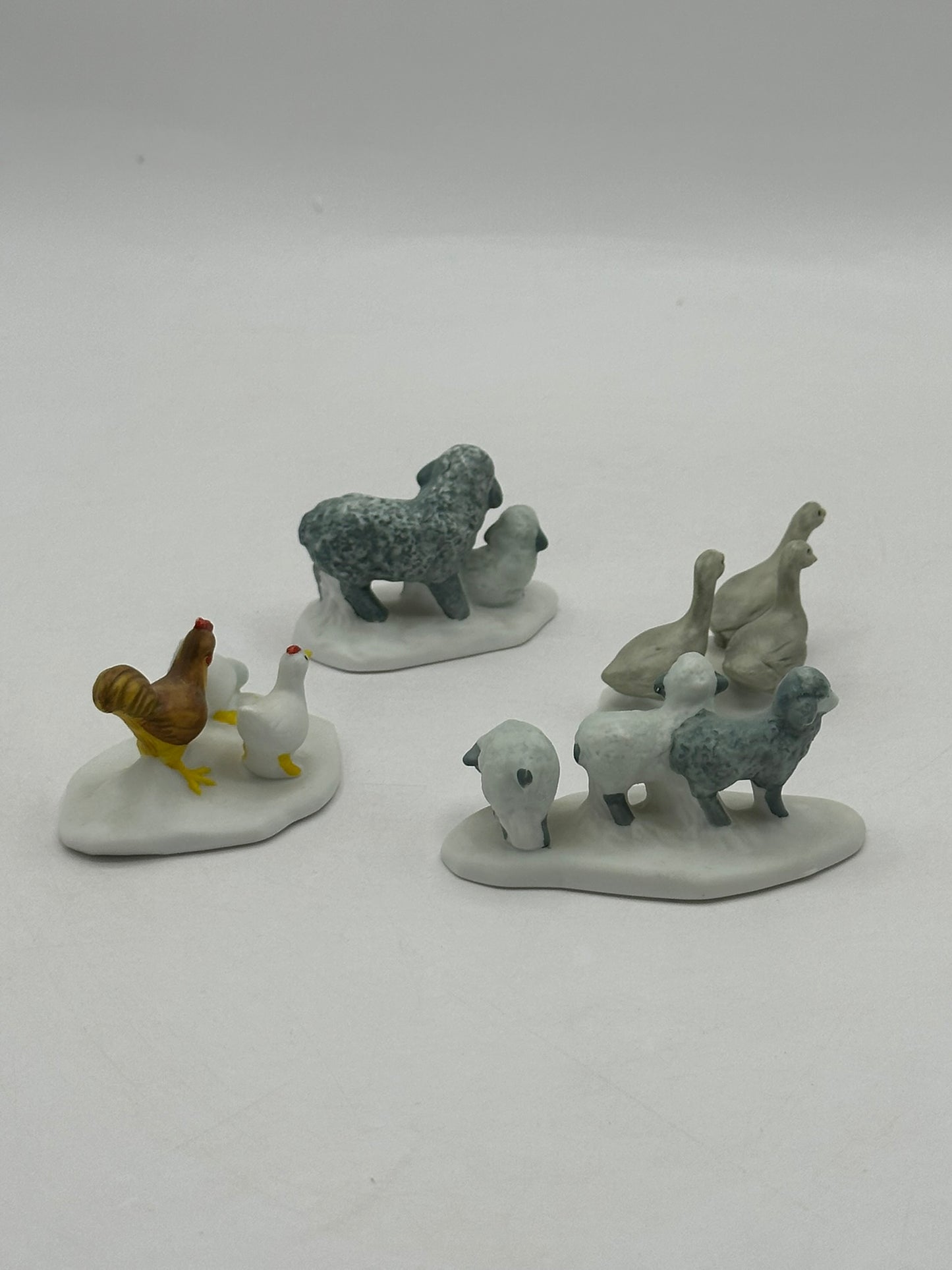 Department 56 - Farm Animal Figurines Set of 4 - New England Village