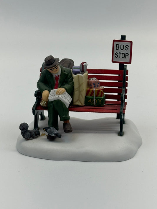 Department 56 - Asleep At The Bus Stop - Christmas in the City