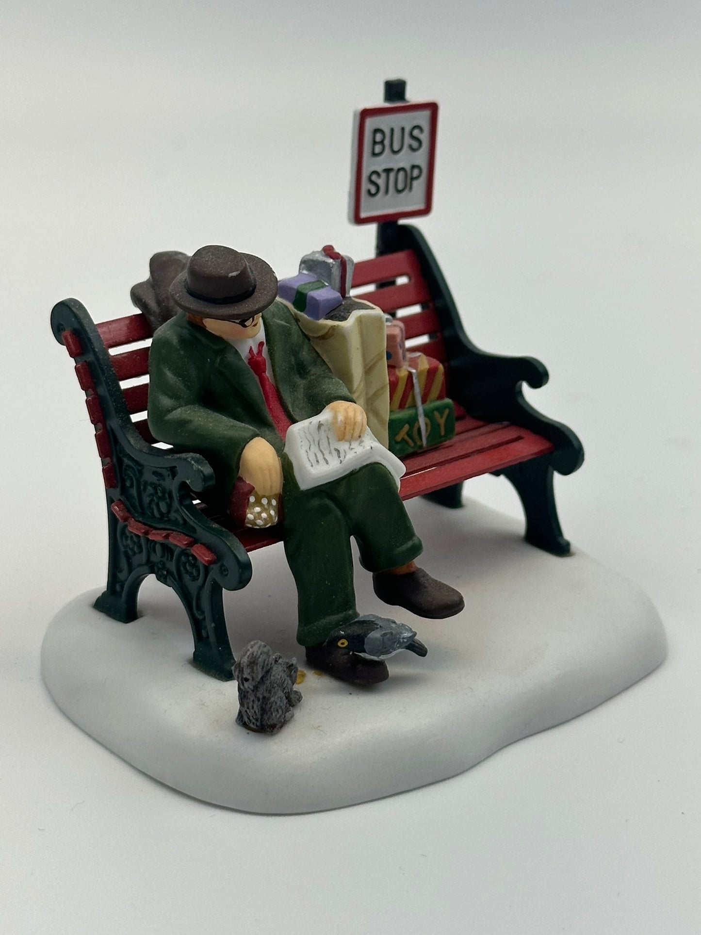 Department 56 - Asleep At The Bus Stop - Christmas in the City