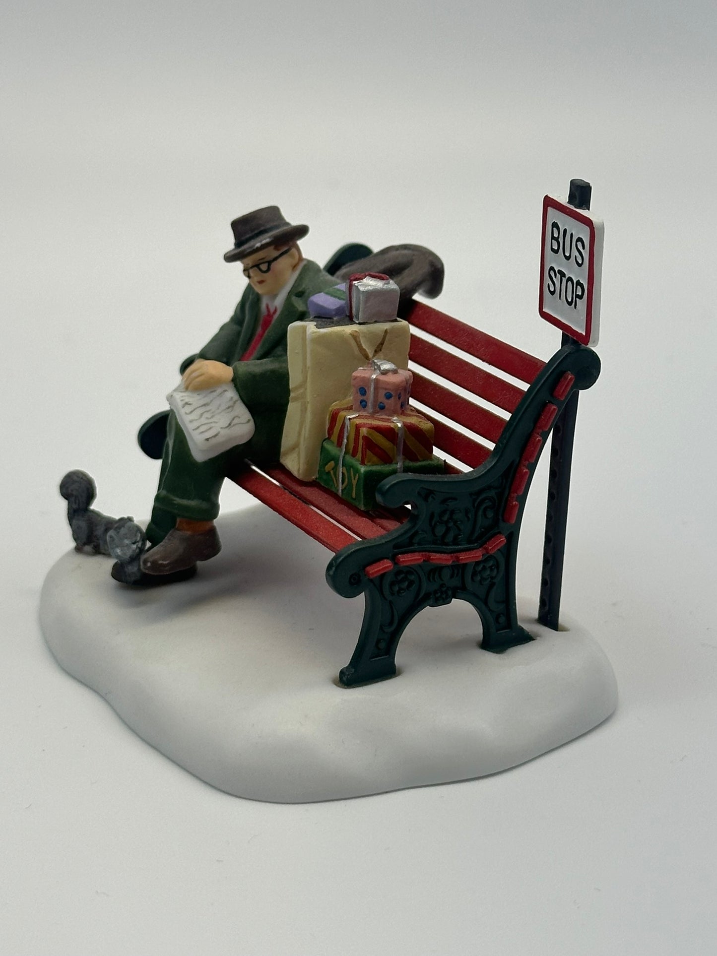 Department 56 - Asleep At The Bus Stop - Christmas in the City