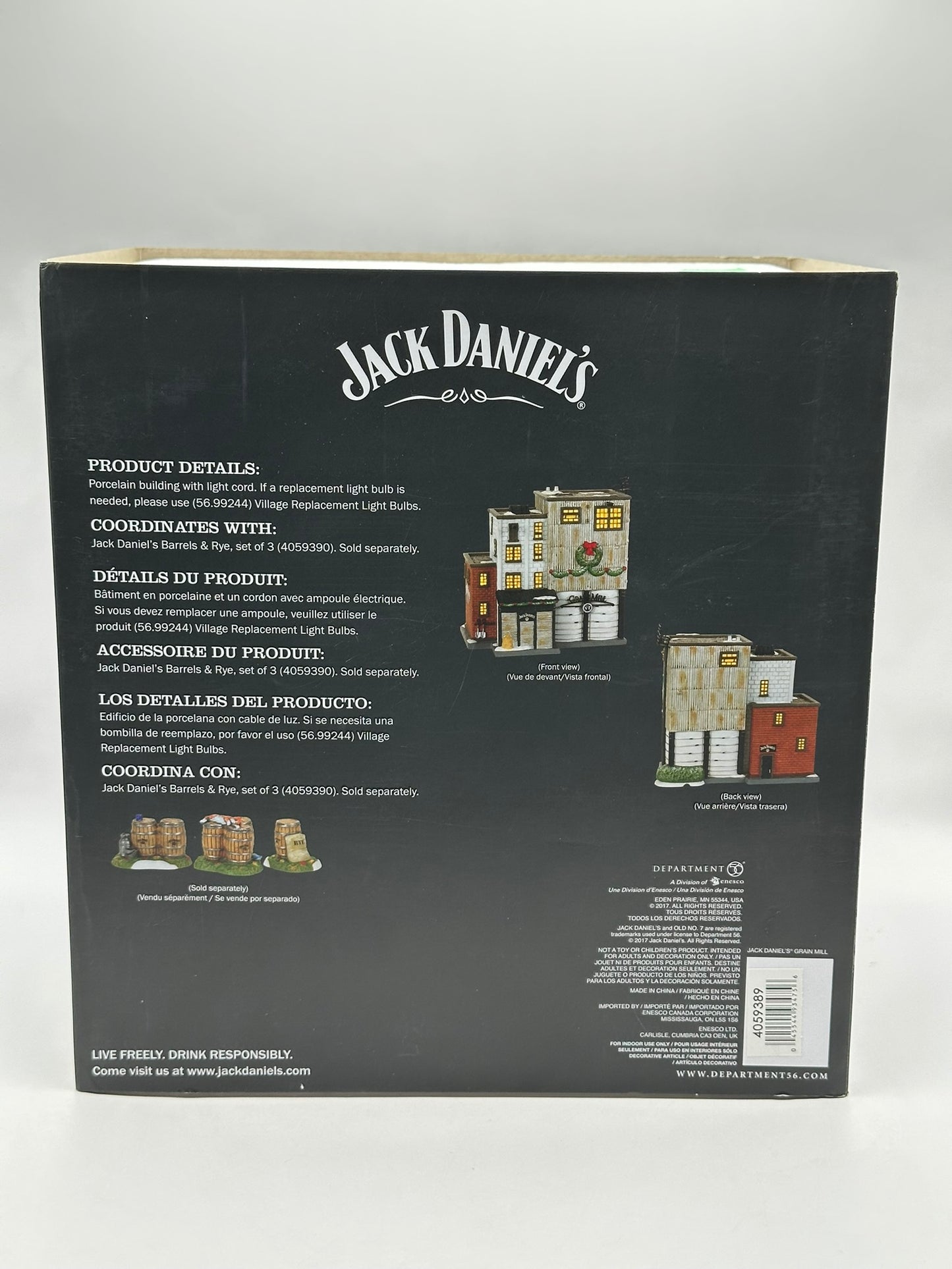 Department 56 - Grain Mill - Jack Daniel's