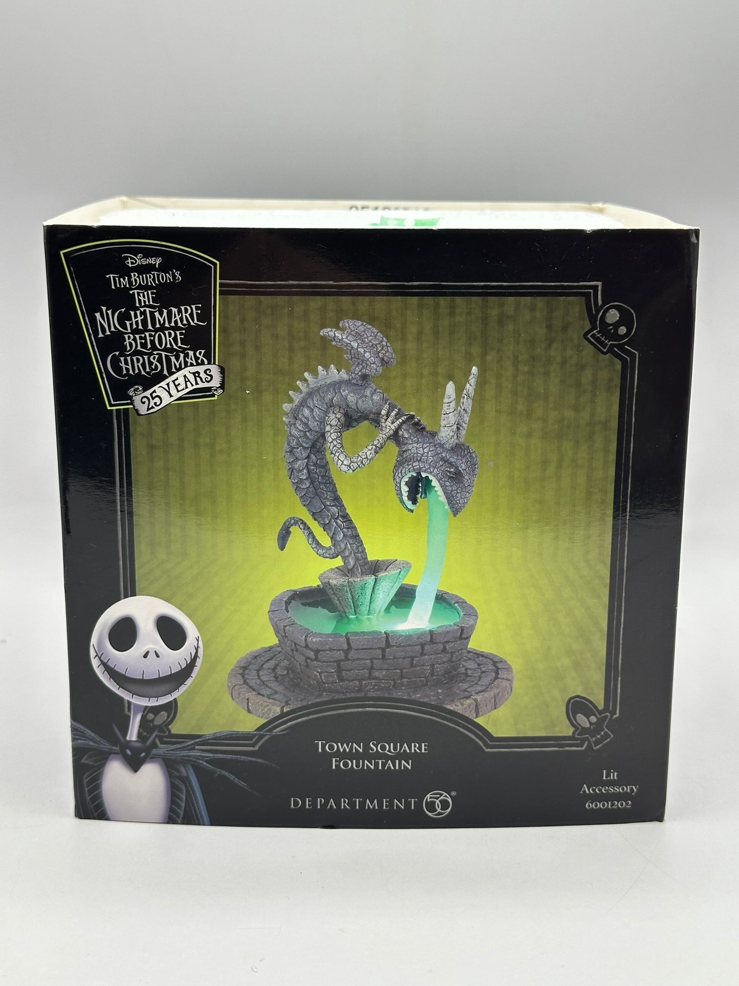 Department 56 - Town Square Fountain - The Nightmare Before Christmas