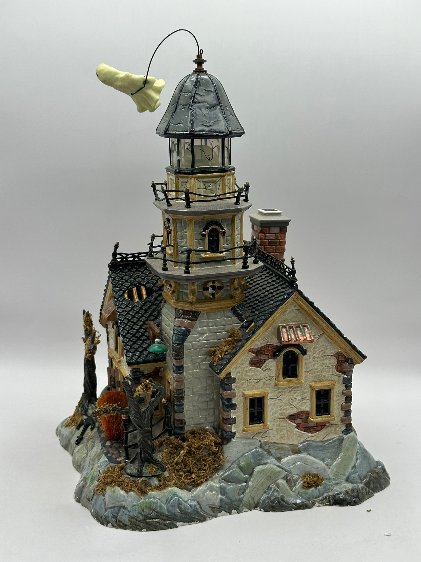 Department 56 - Shipwreck Lighthouse - Snow Village Halloween