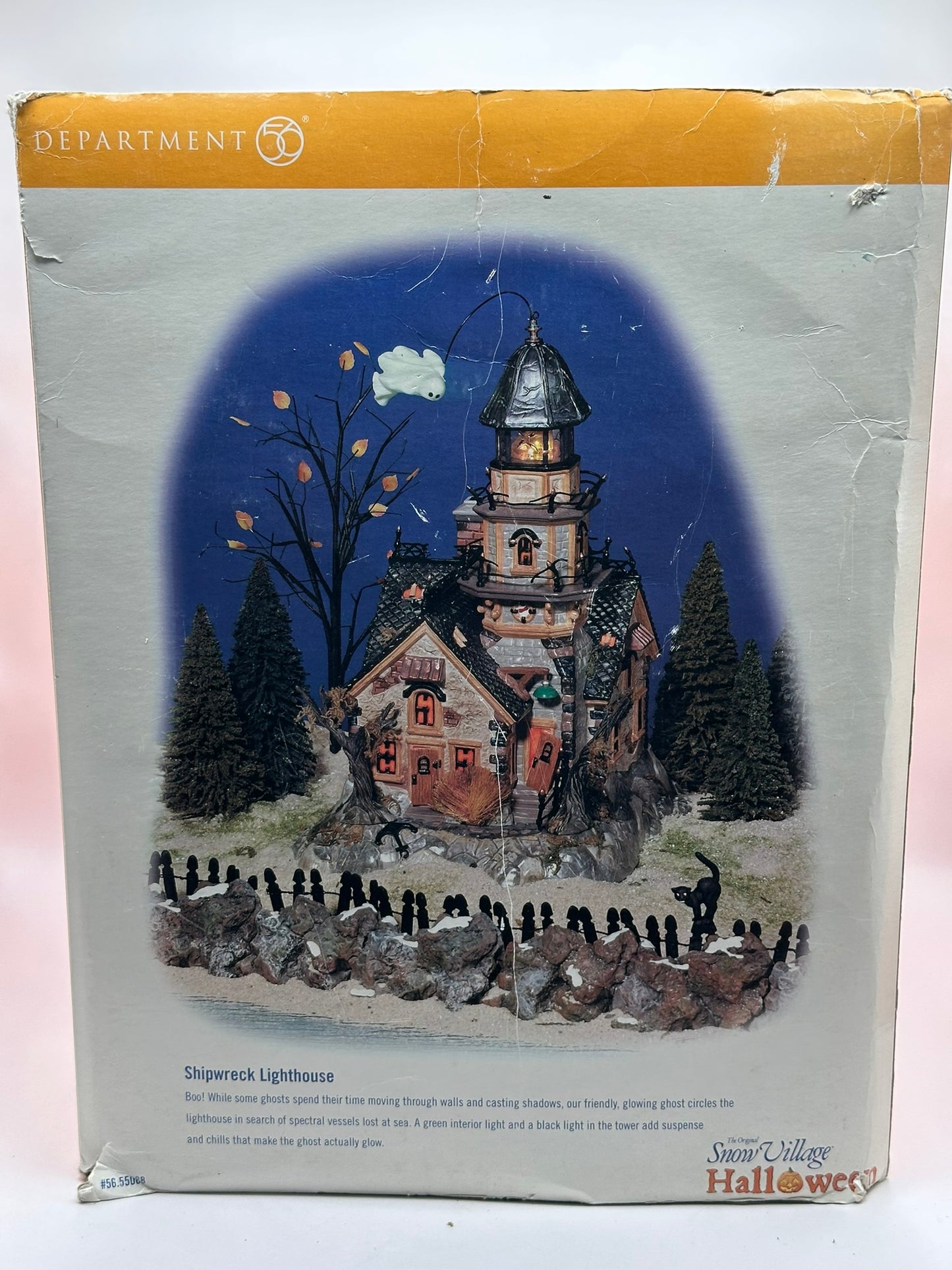 Department 56 - Shipwreck Lighthouse - Snow Village Halloween
