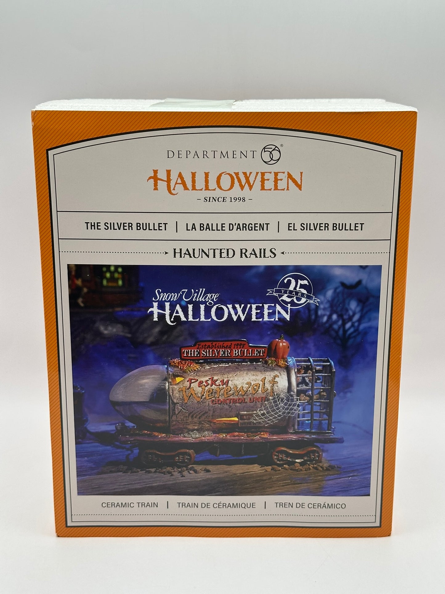 Department 56 - Haunted Rails The Silver Bullet - Snow Village Halloween