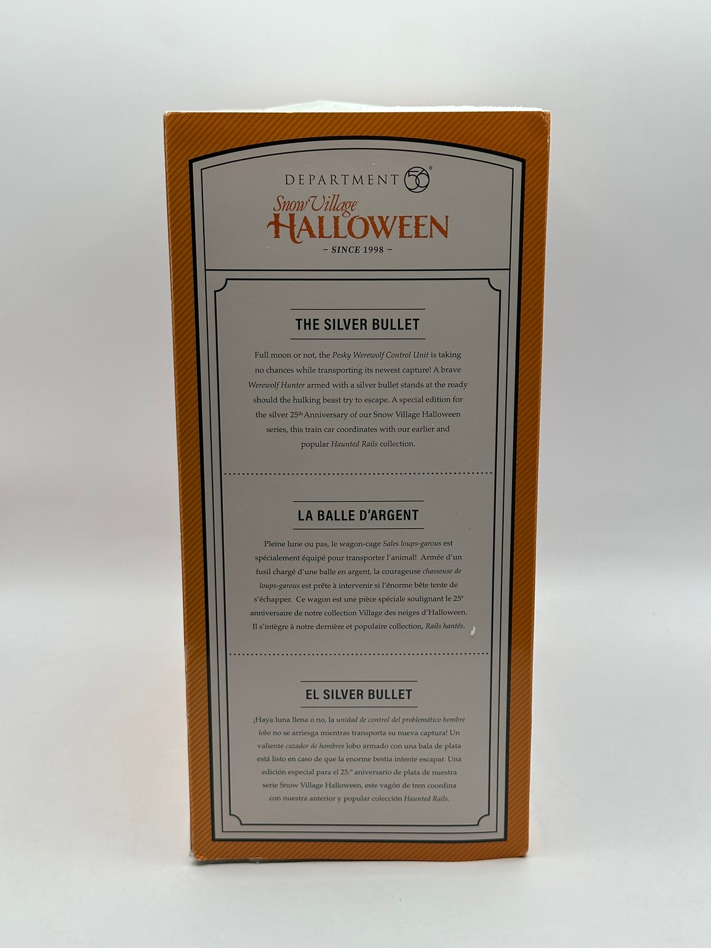 Department 56 - Haunted Rails The Silver Bullet - Snow Village Halloween