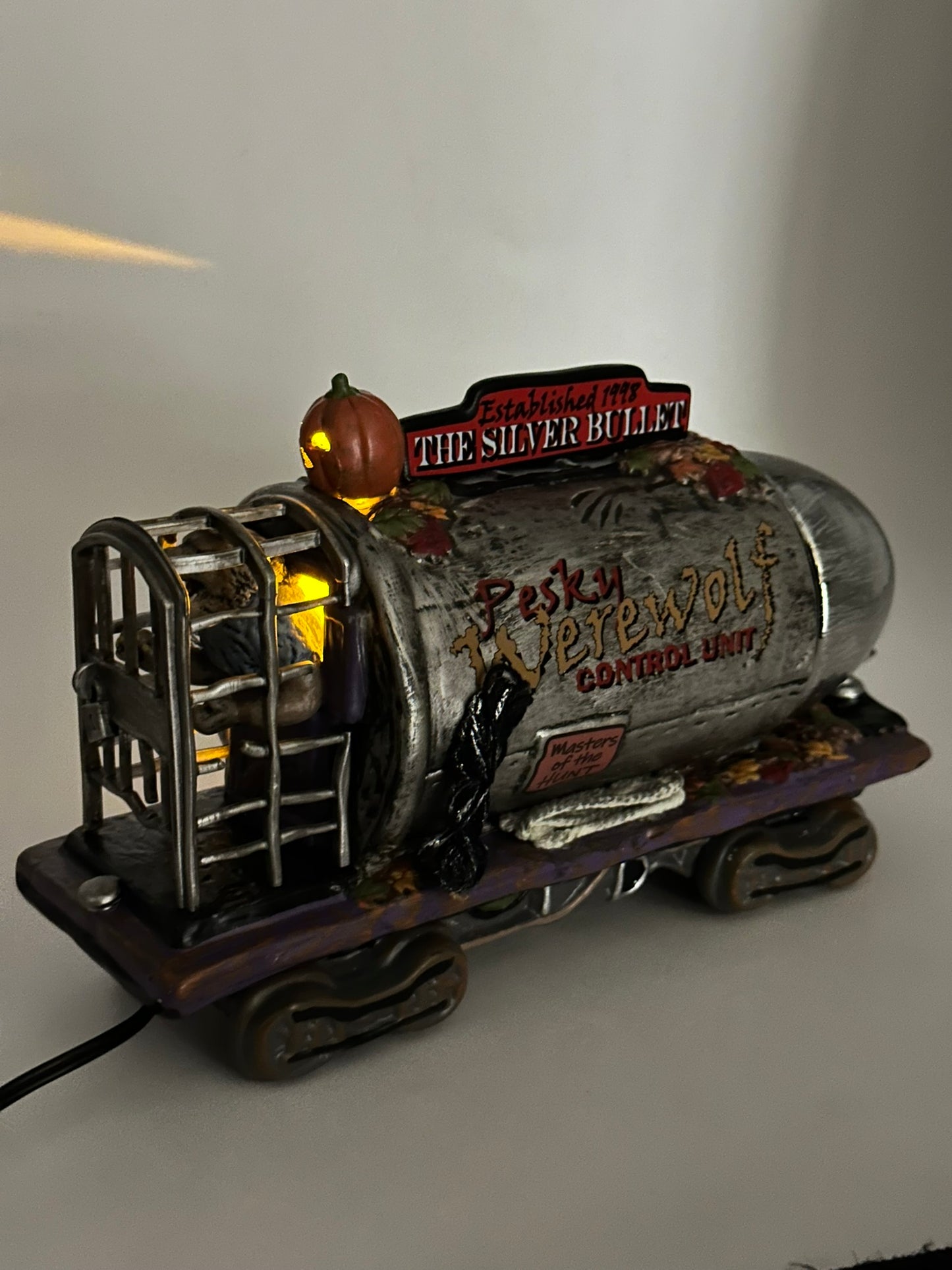 Department 56 - Haunted Rails The Silver Bullet - Snow Village Halloween