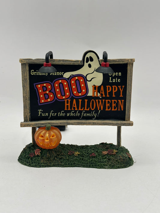 Department 56 - Lit Ghost Billboard - Snow Village Halloween