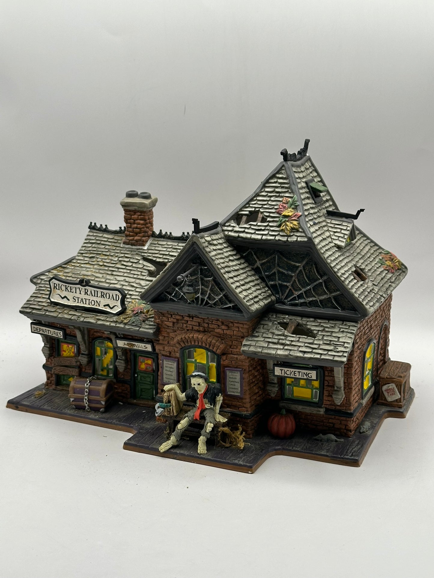 Department 56 - Rickety Railroad Station - Snow Village Halloween