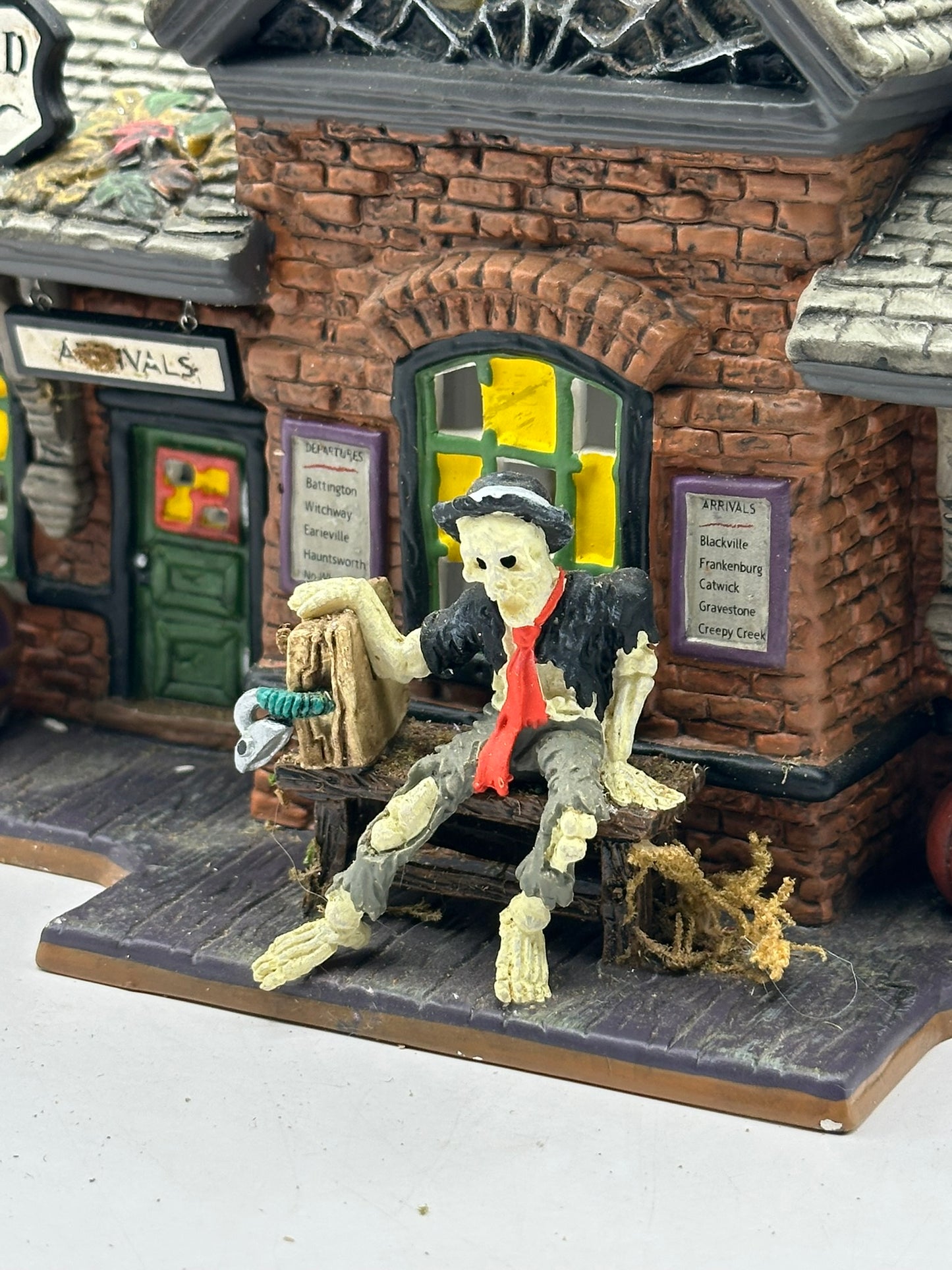 Department 56 - Rickety Railroad Station - Snow Village Halloween