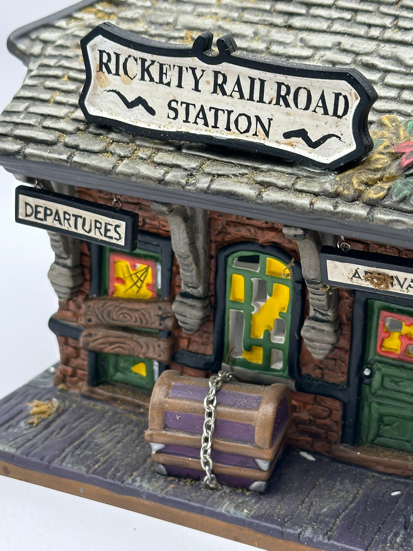 Department 56 - Rickety Railroad Station - Snow Village Halloween
