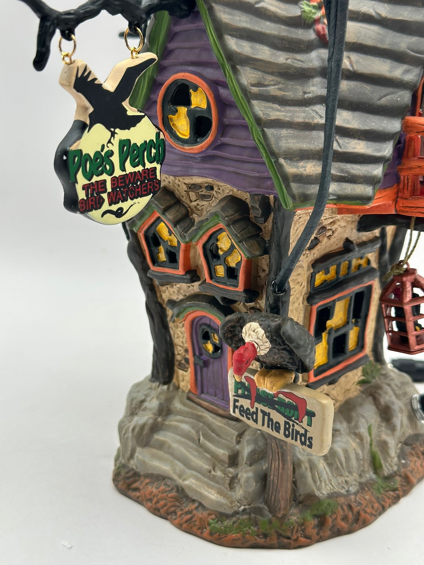 Department 56 - Poe's Perch Aviary - Snow Village Halloween
