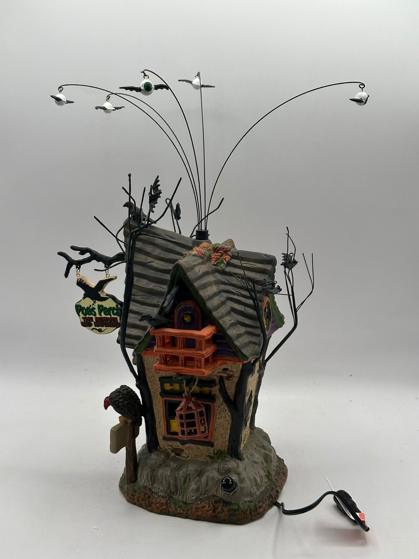 Department 56 - Poe's Perch Aviary - Snow Village Halloween