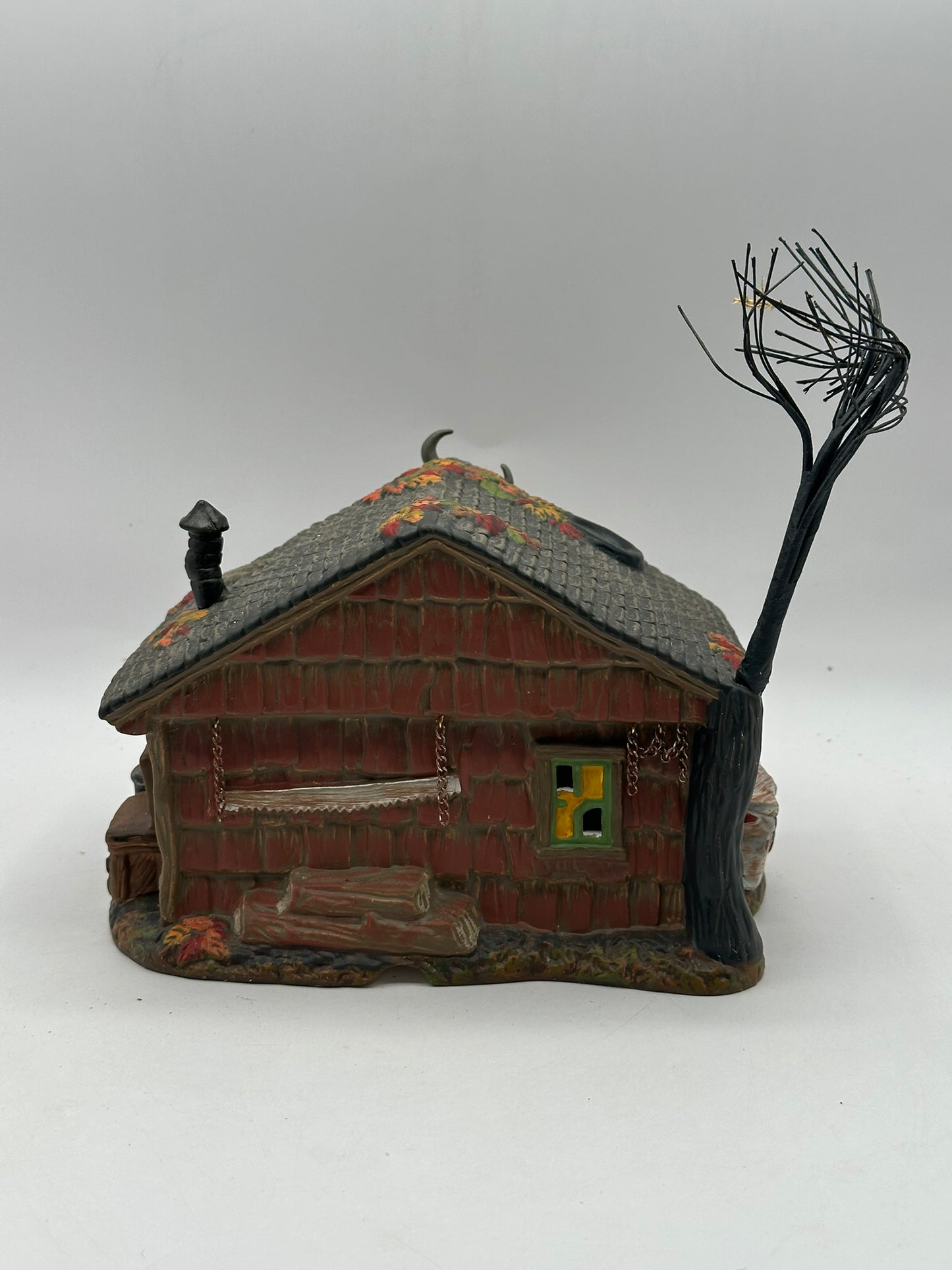 Department 56 - Lefty’s Chain Saw Repair and Studio - Snow Village Halloween