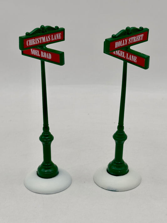 Department 56 - Village Street Signs - Village Accessories