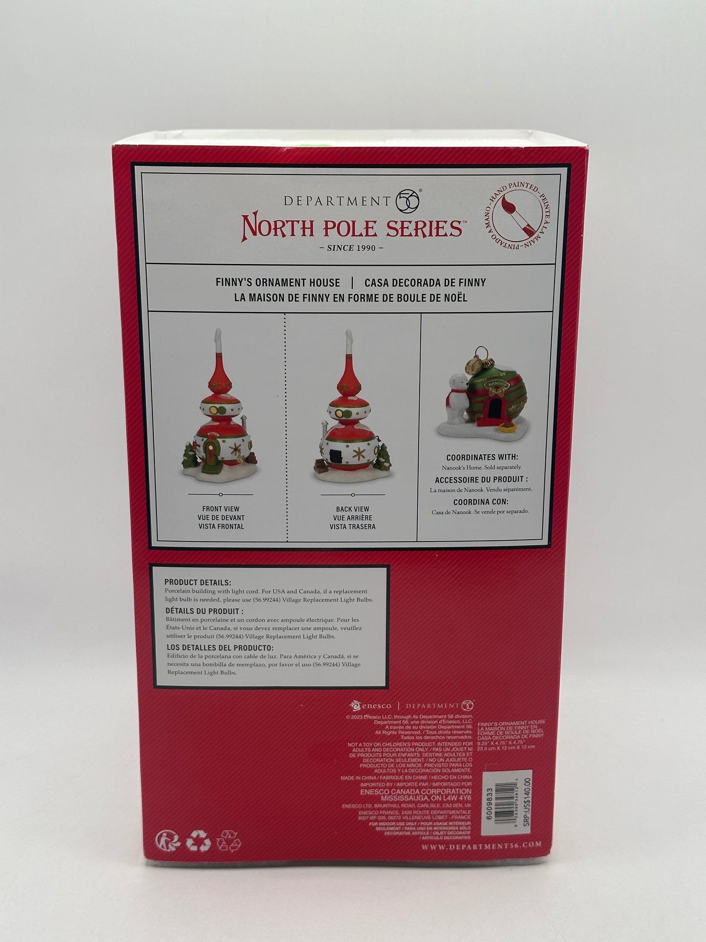 Department 56 - Finny's Ornament House - North Pole Series