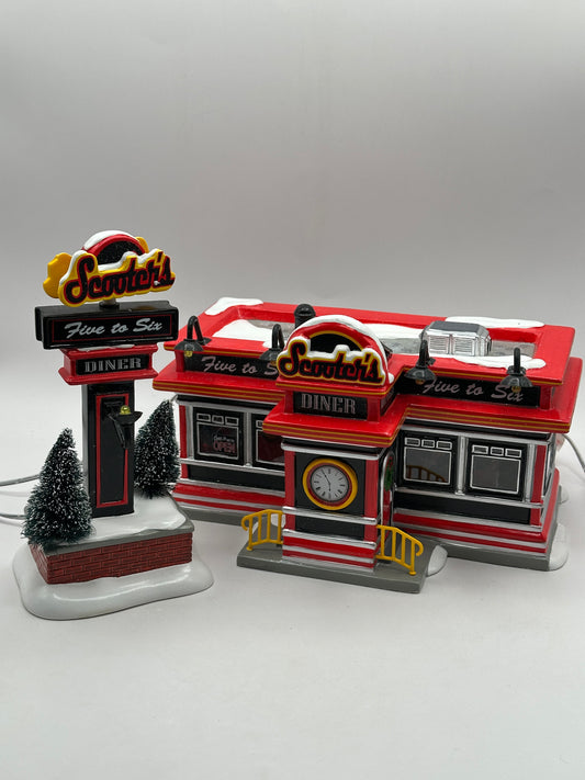Department 56 - Scooter's Diner - Original Snow Village