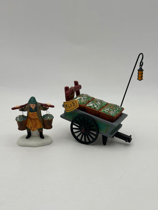 Department 56 - Chelsea Market Fish Monger & Cart - Dickens' Village