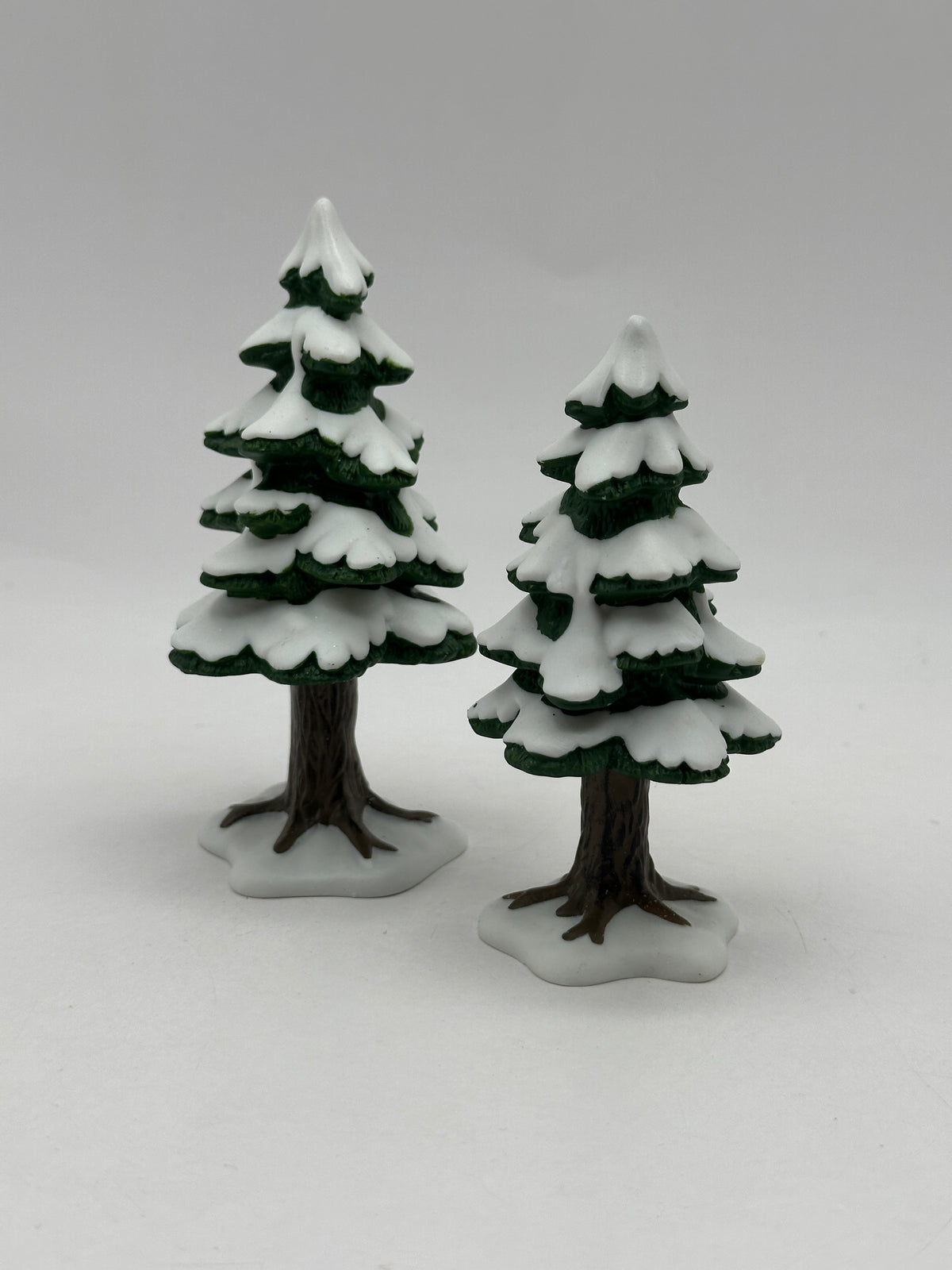 Department 56 - Village Small Porcelain Pines (set of 2) - Village Accessories