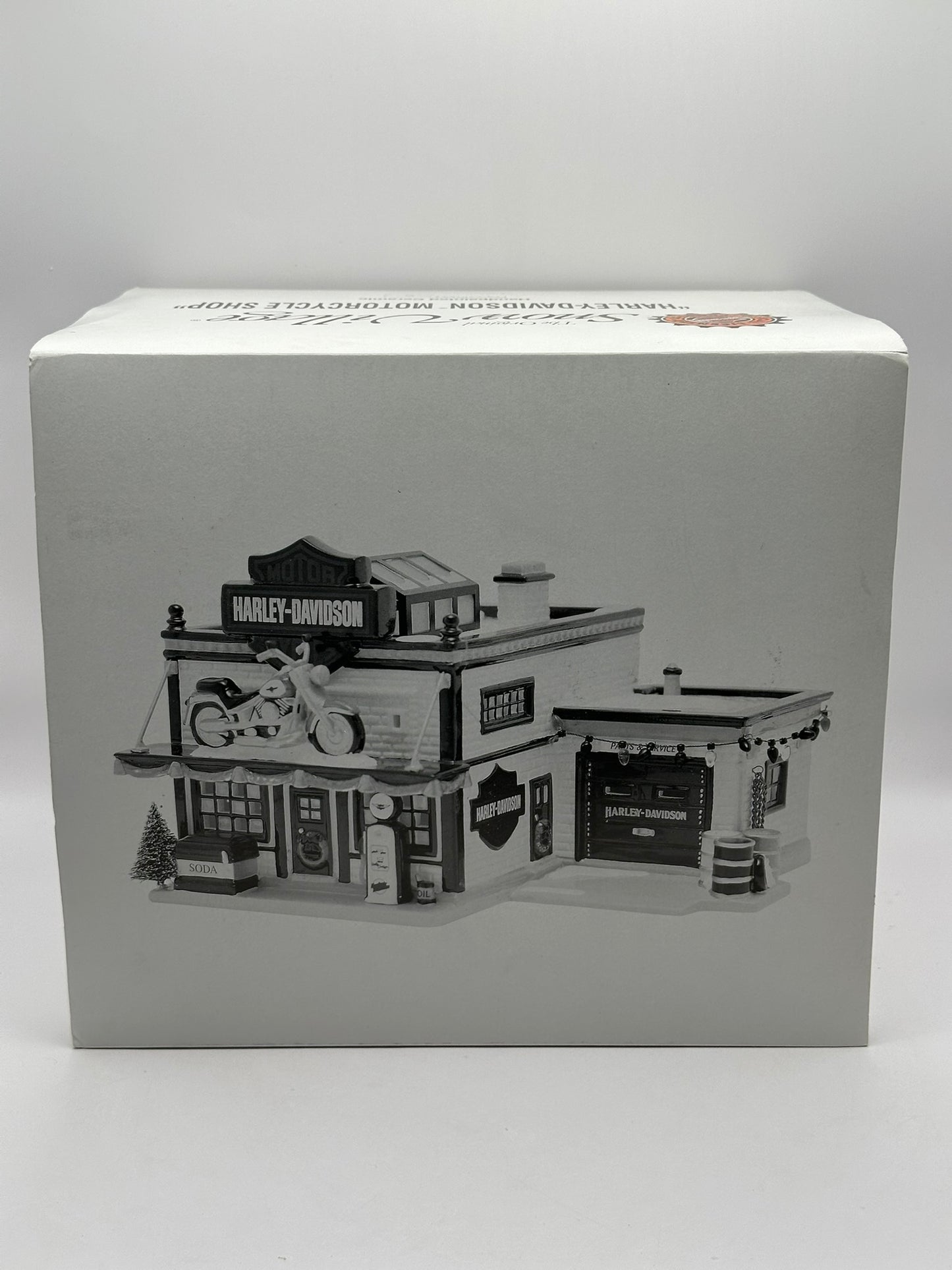 Department 56 - Harley-Davidson Motorcycle Shop - Original Snow Village
