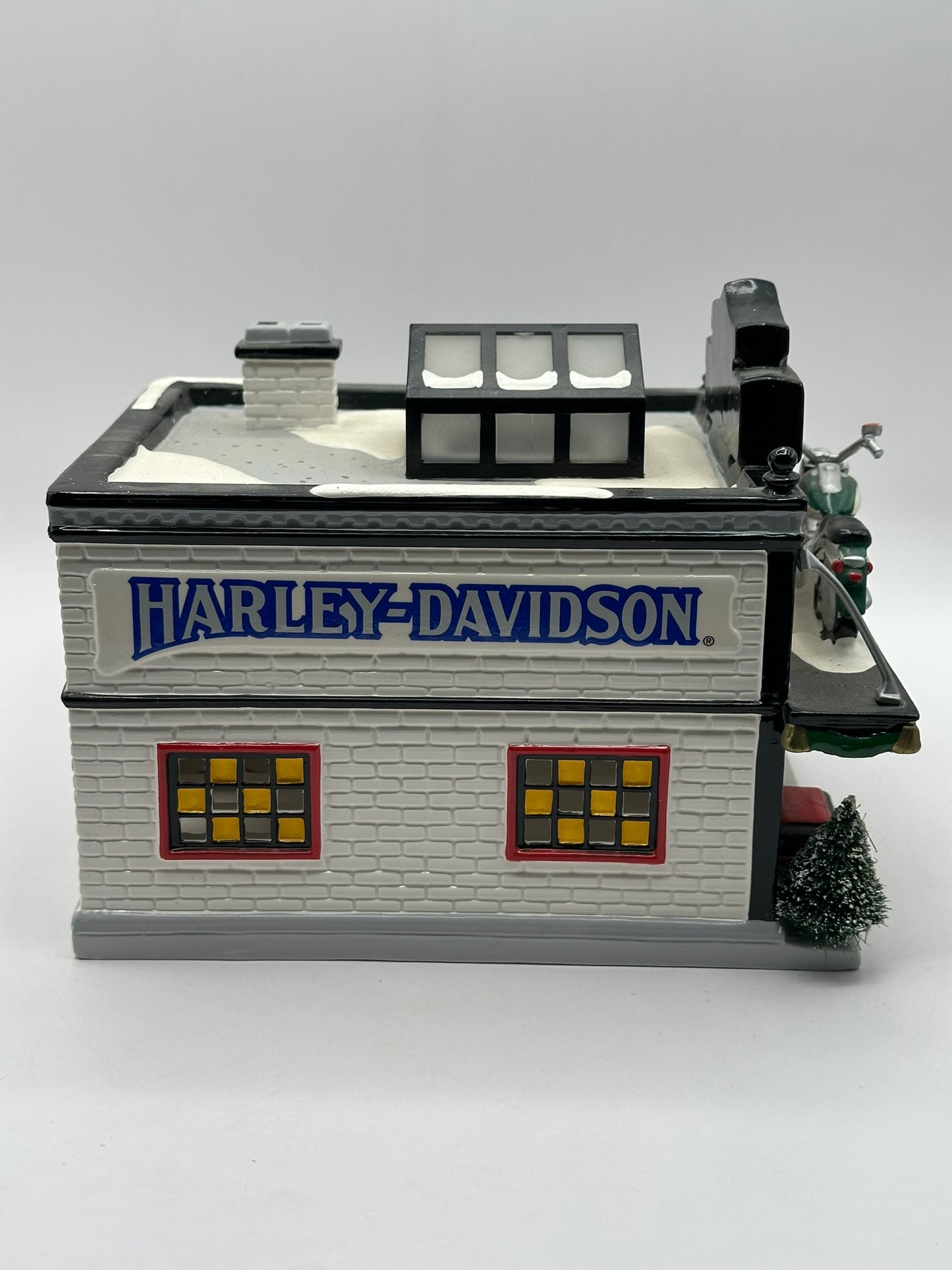 Department 56 - Harley-Davidson Motorcycle Shop - Original Snow Village