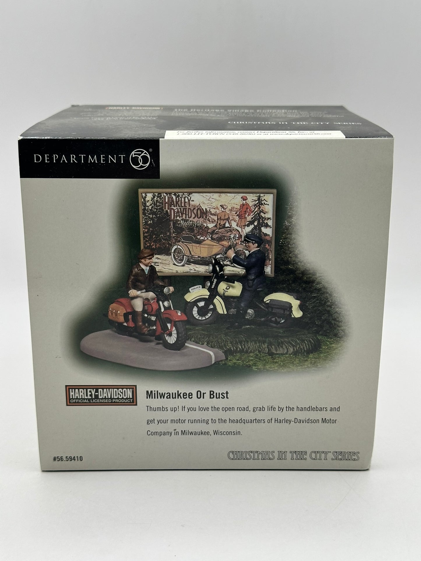 Department 56 - Milwaukee Or Bust (Harley-Davidson) - Christmas in the City